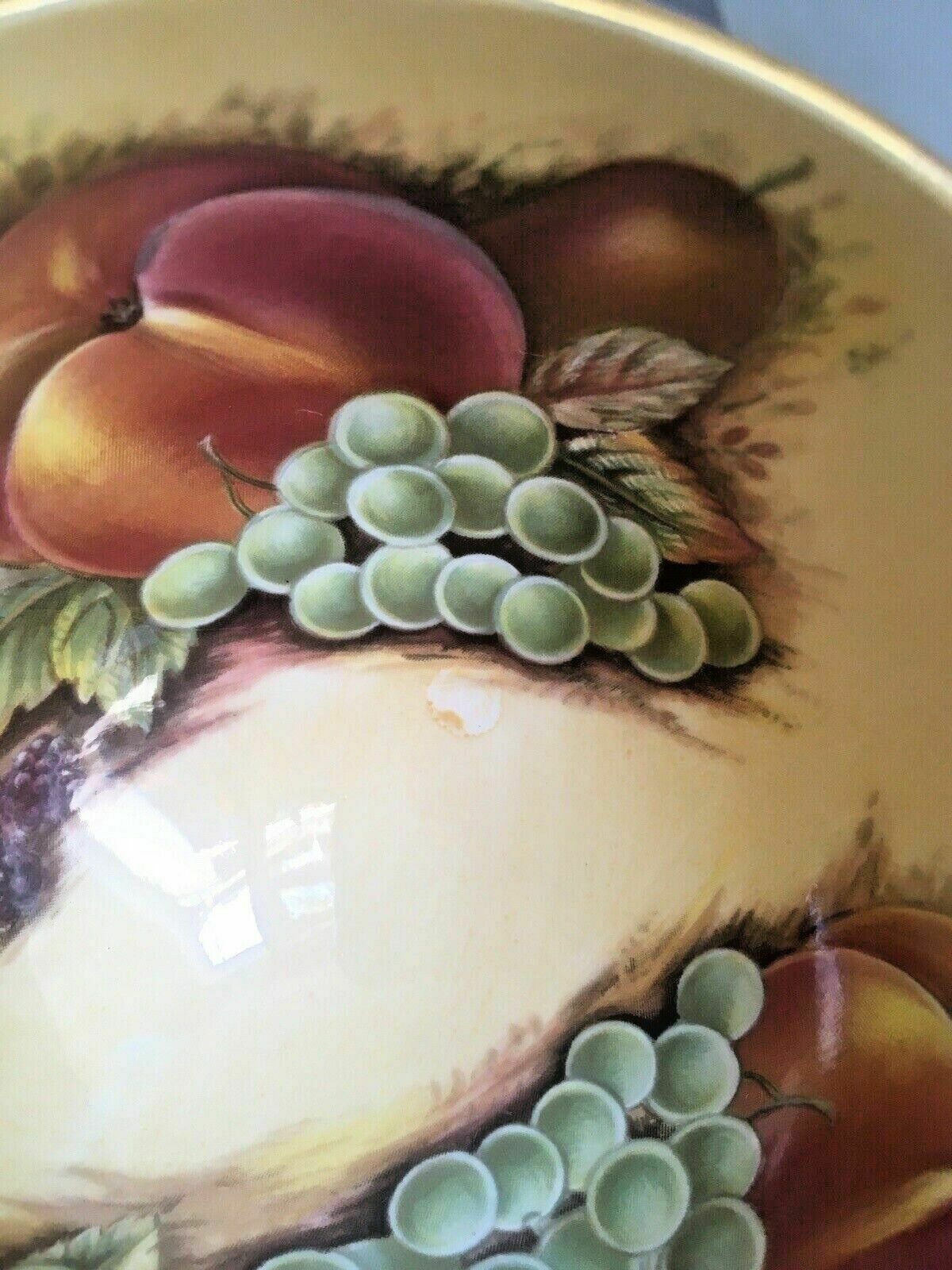 Rare Vintage Pink Aynsley Orchard Gold Fruit Fine China Cabinet Tea Cup & Saucer photo vintage