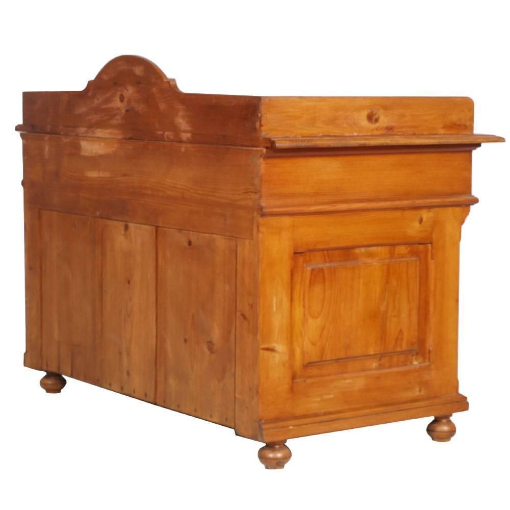 Antique Tyrol  Credenza Sideboard  Vanity In Solid Larch, Wax Polished photo vinterior