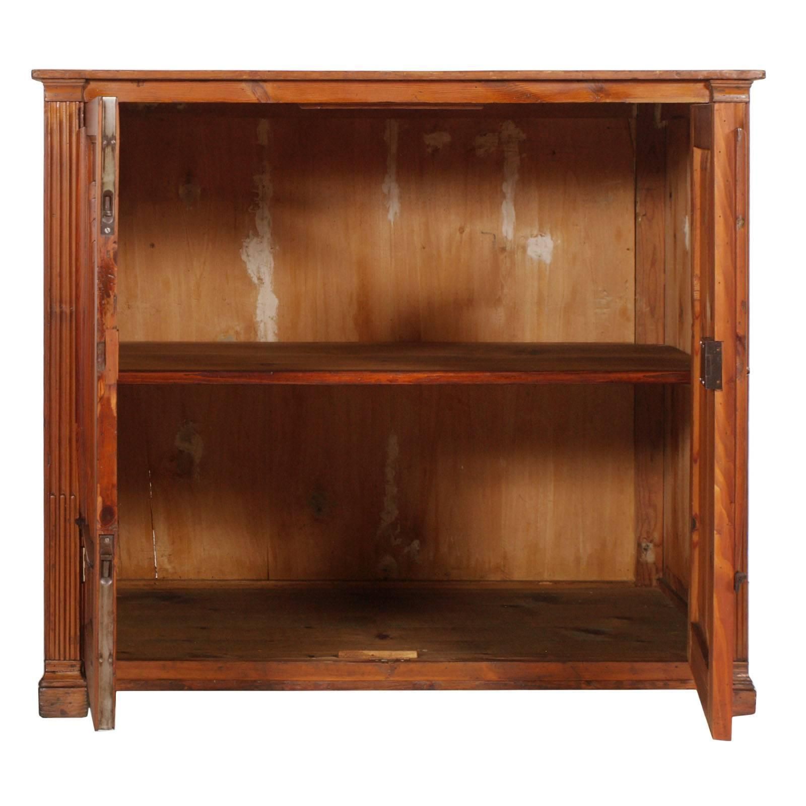Early 19th Century Credenza Sideboard Of Church, Larch, Restored Polished To Wax photo Furniture