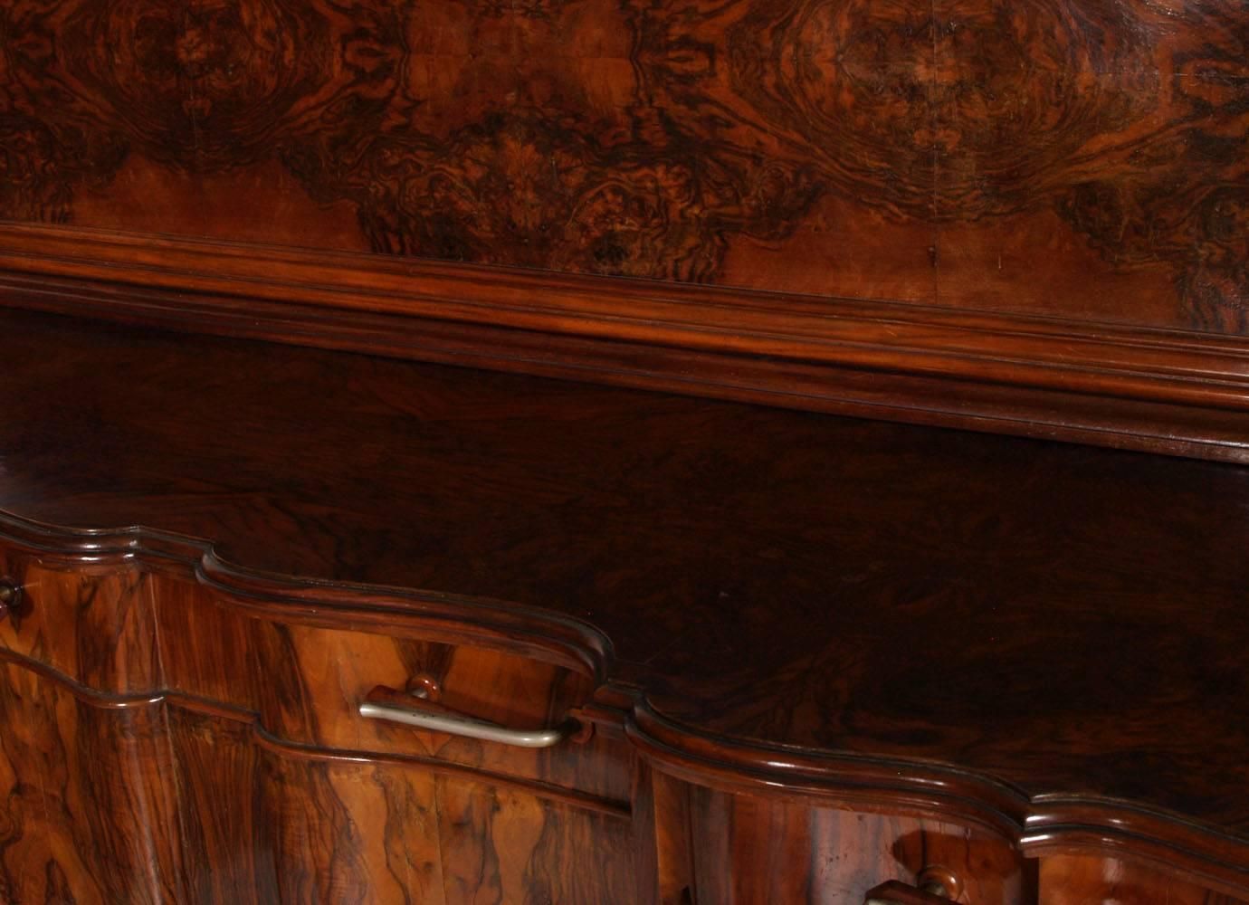Early 20th Century Chippendale Venetian Baroque Credenza Sideboard Walnut photo Furniture