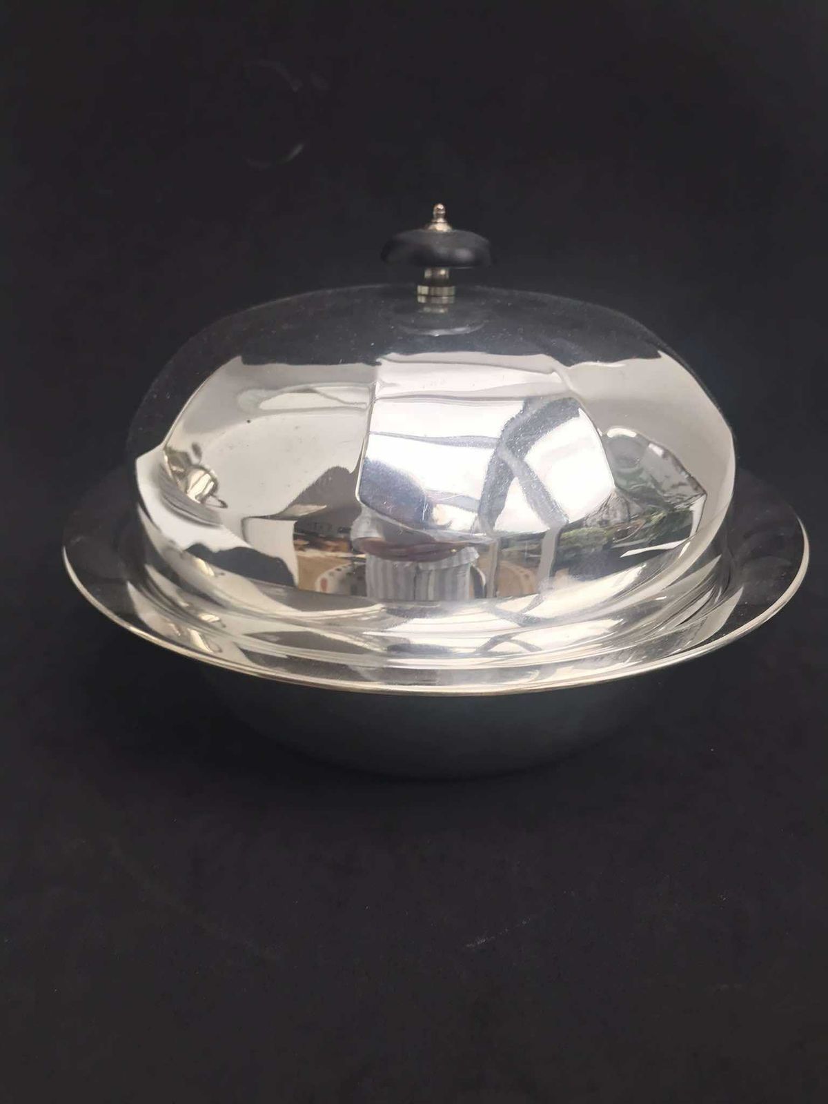 Muffin Dish Warm Candy Dish Silver Plated England 1900s, Lidded Bowl Butter Dish With Lid Edwardian Wedding Gift For Mom British Gift photo 209.0