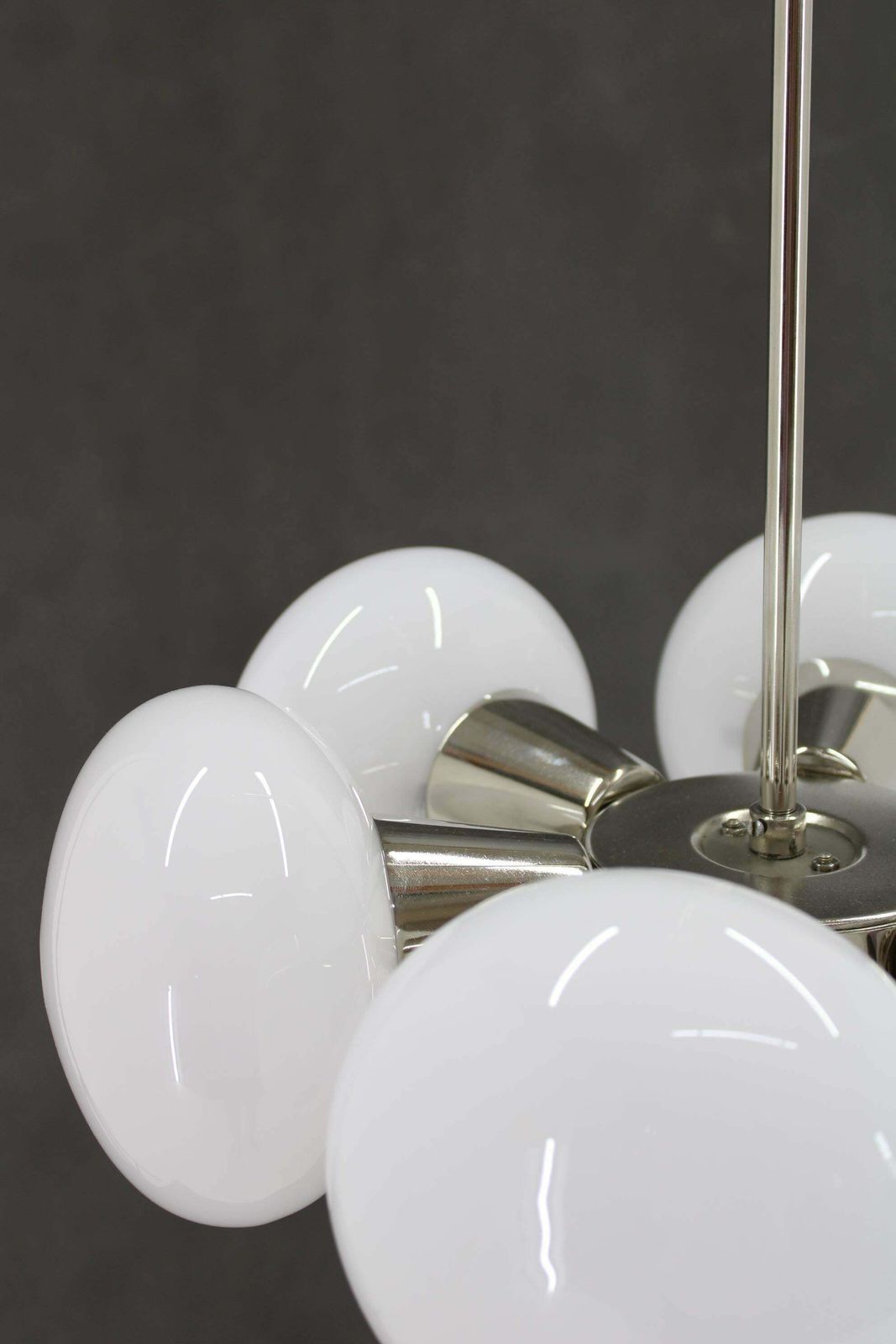 1970s Chrome Plated 7 Flamming Sputnik By Kamenicky Senov, Czechoslovakia photo Lighting