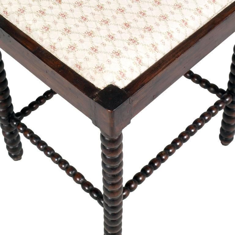 18th Century Pair Of Turned Chairs Renaissance Florentine In Walnut Wax Polished photo vinterior