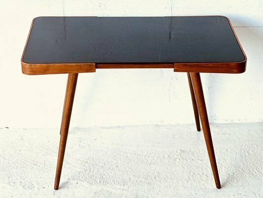 Vintage Coffee Table With Opaxite Glass From Interiér Praha, 1960 photo buy
