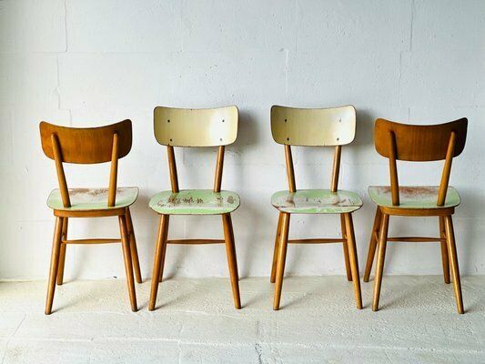 Eetkamerstoelen Van Ton, 1960, Set Van 4 photo buy