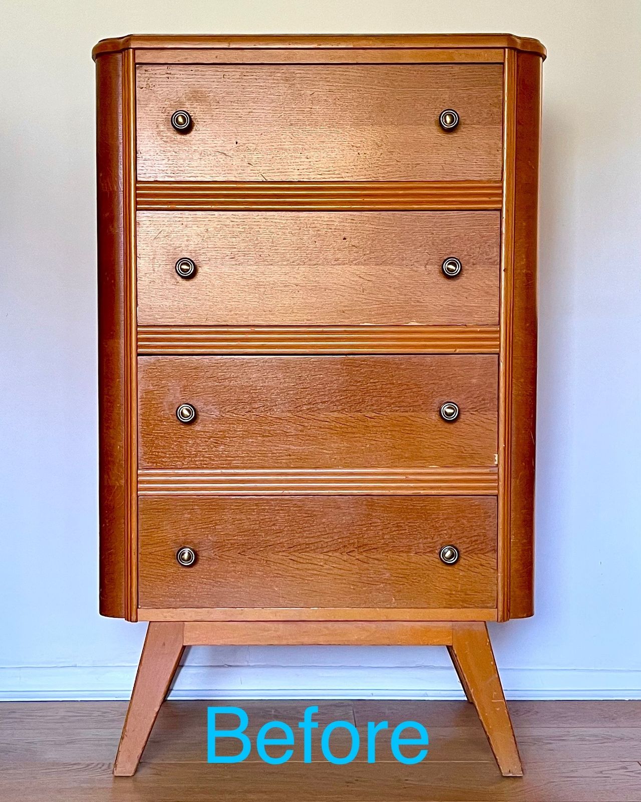 Furniture Vtg Mid Century Chest Of Drawers Tallboy With Original 1960s Fabric photo
