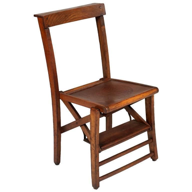 Church Chair Faldstool Art Nouveau Santo Antonio Cathedral Wax Polished