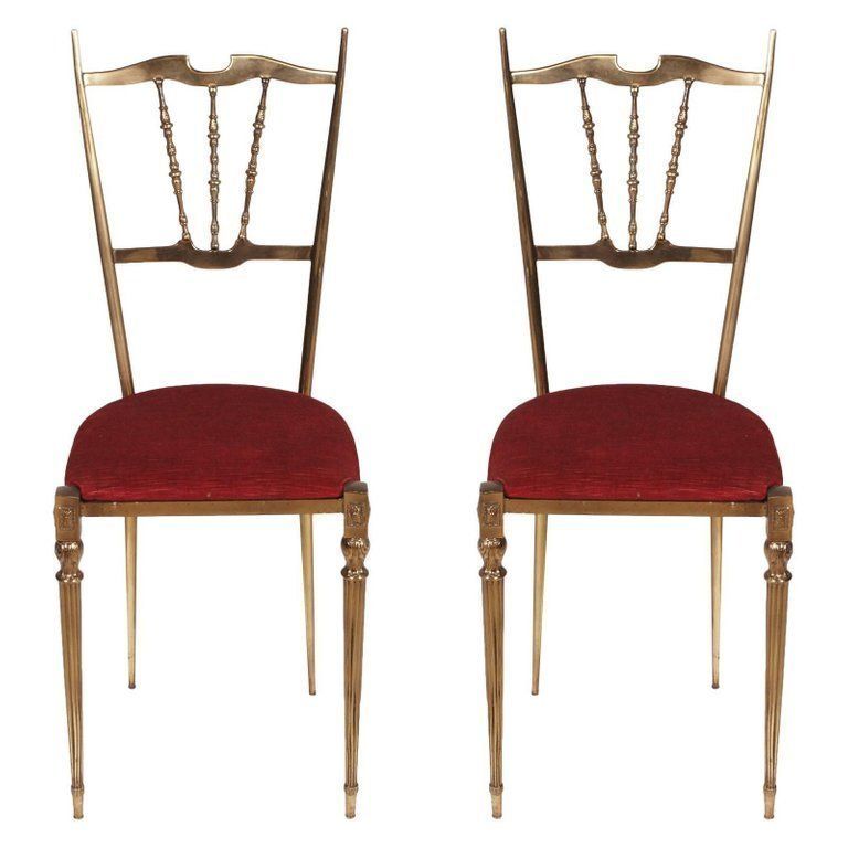 Midcentury Art Nouveau Brass Entrance Console Mirror Chairs Gio Ponti Style photo furniture
