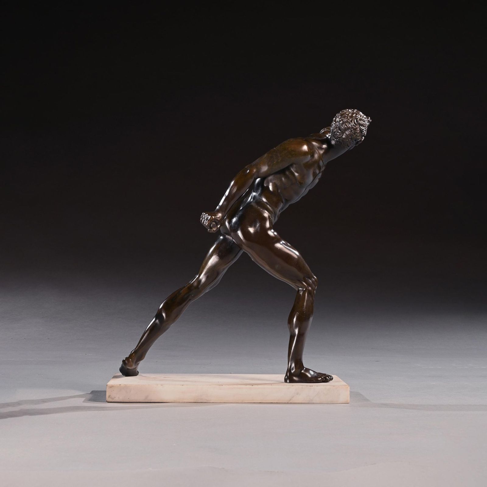 19th Century French Borghese Gladiator Bronze Of Large Scale photo 3450.0