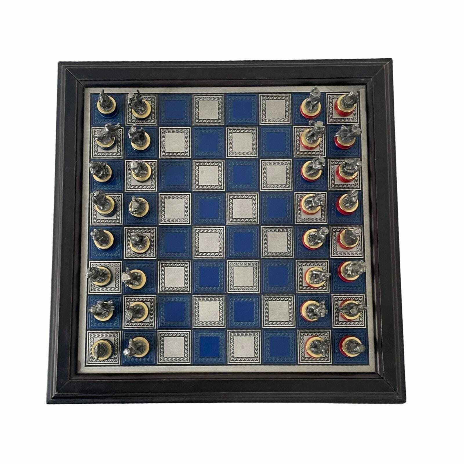 Franklin Mint   Chess Set   Battle Of Waterloo   Tin Pieces   Limited Edition photo 516.0