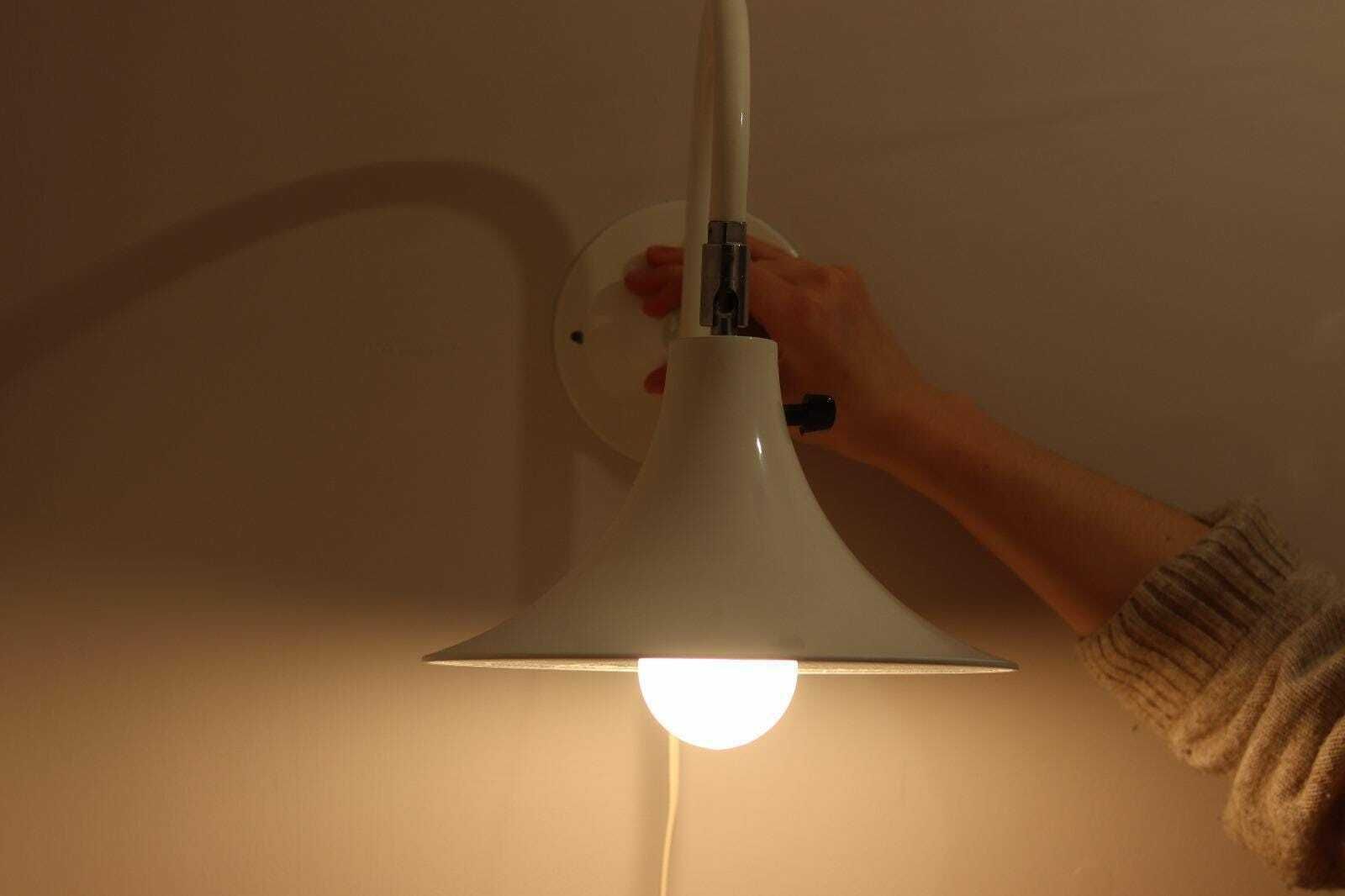 1960's Pair Of Statement Trump Shape Lights In Brass, Designed By Börje Claes For Norlett Elit.