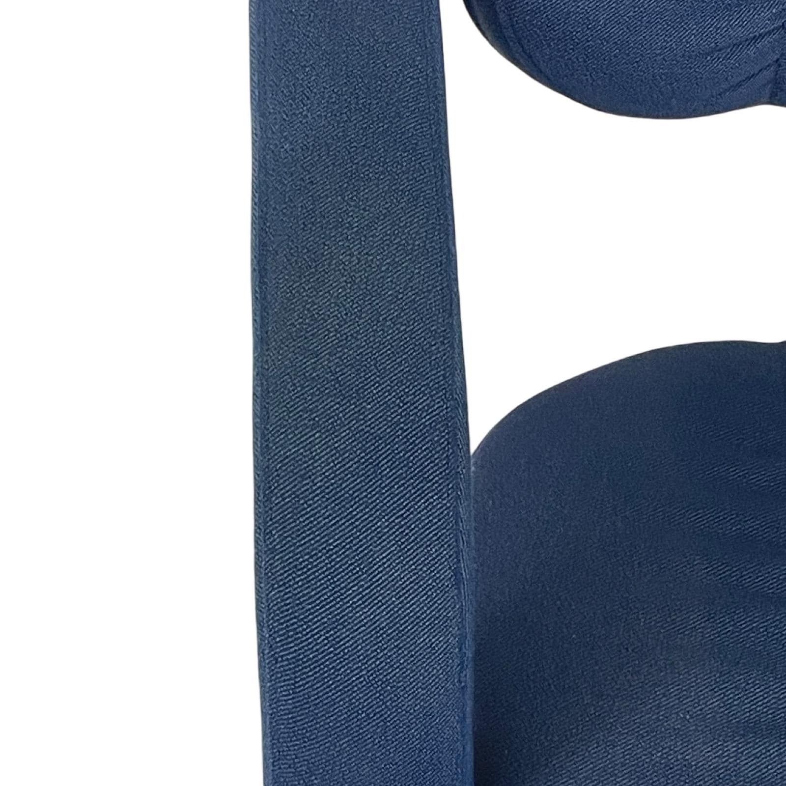 Peter Opsvik   Stokke   Duo Balance (Design Form 1991) Ergonomically Shaped Rocking Chair   Light Oak And Blue Upholstery photo vinterior