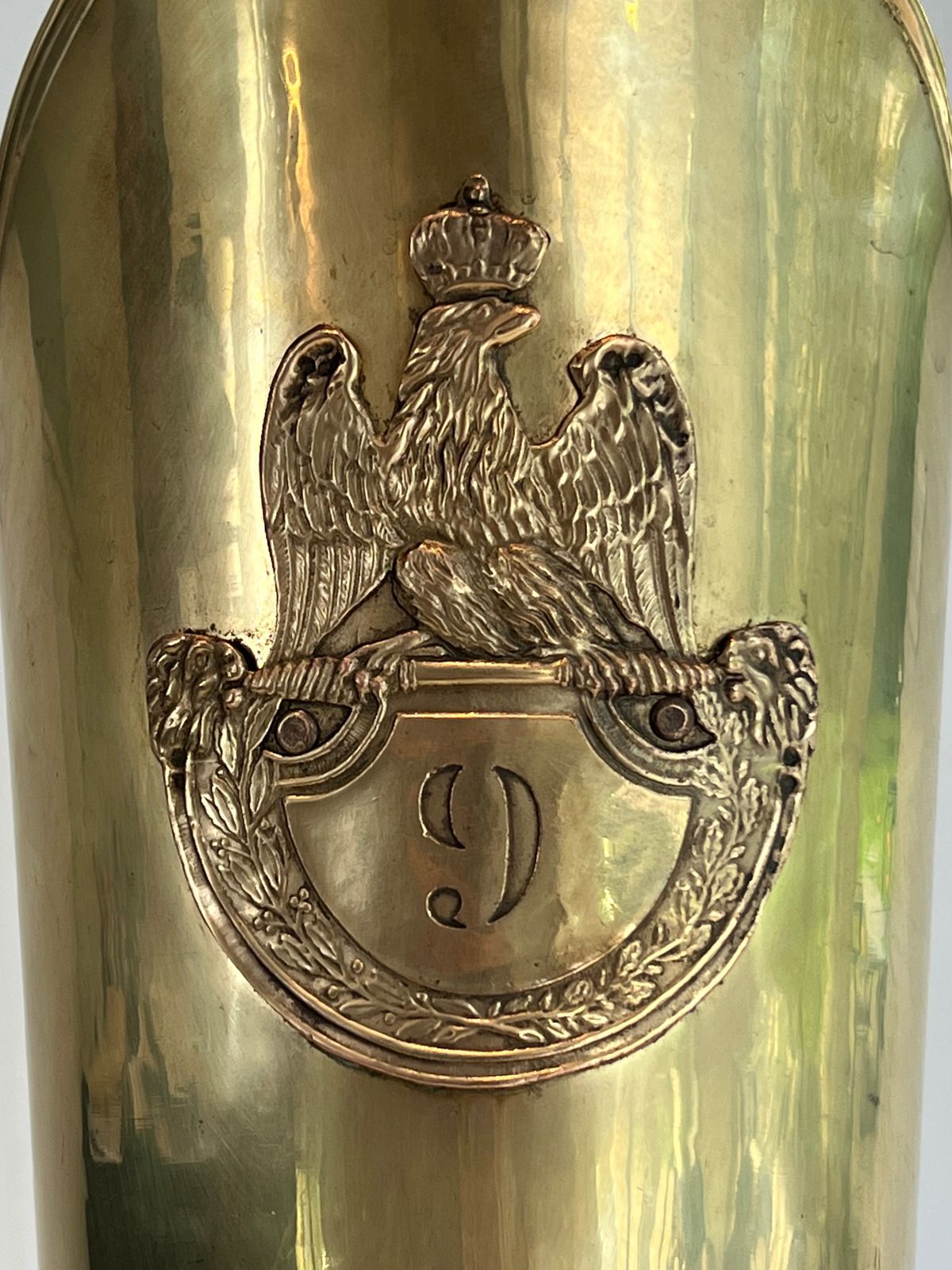 Brass Boot Shaped Umbrella Stand photo vintage
