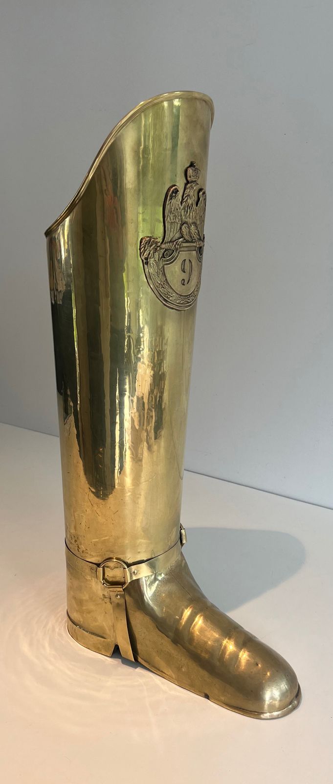 photo buy Brass Boot Shaped Umbrella Stand