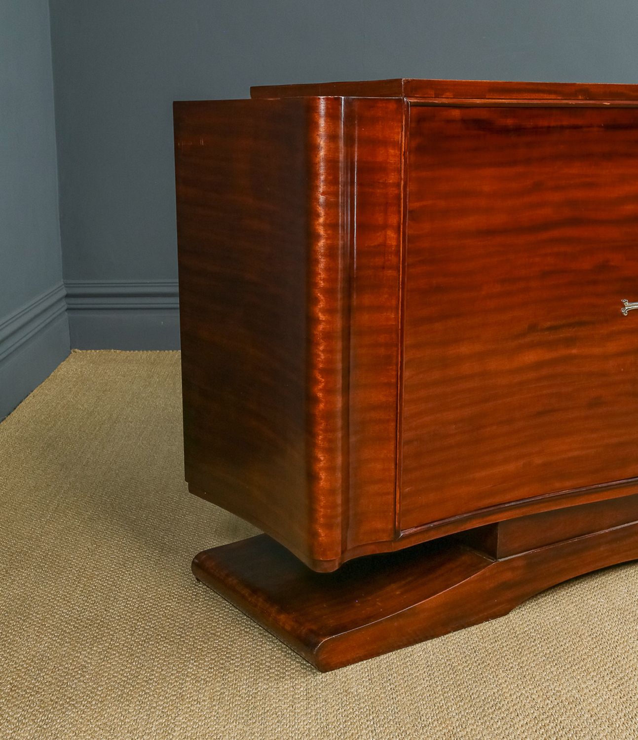 Art Deco French Mahogany Walnut Maple Sideboard (C.1930) photo buy
