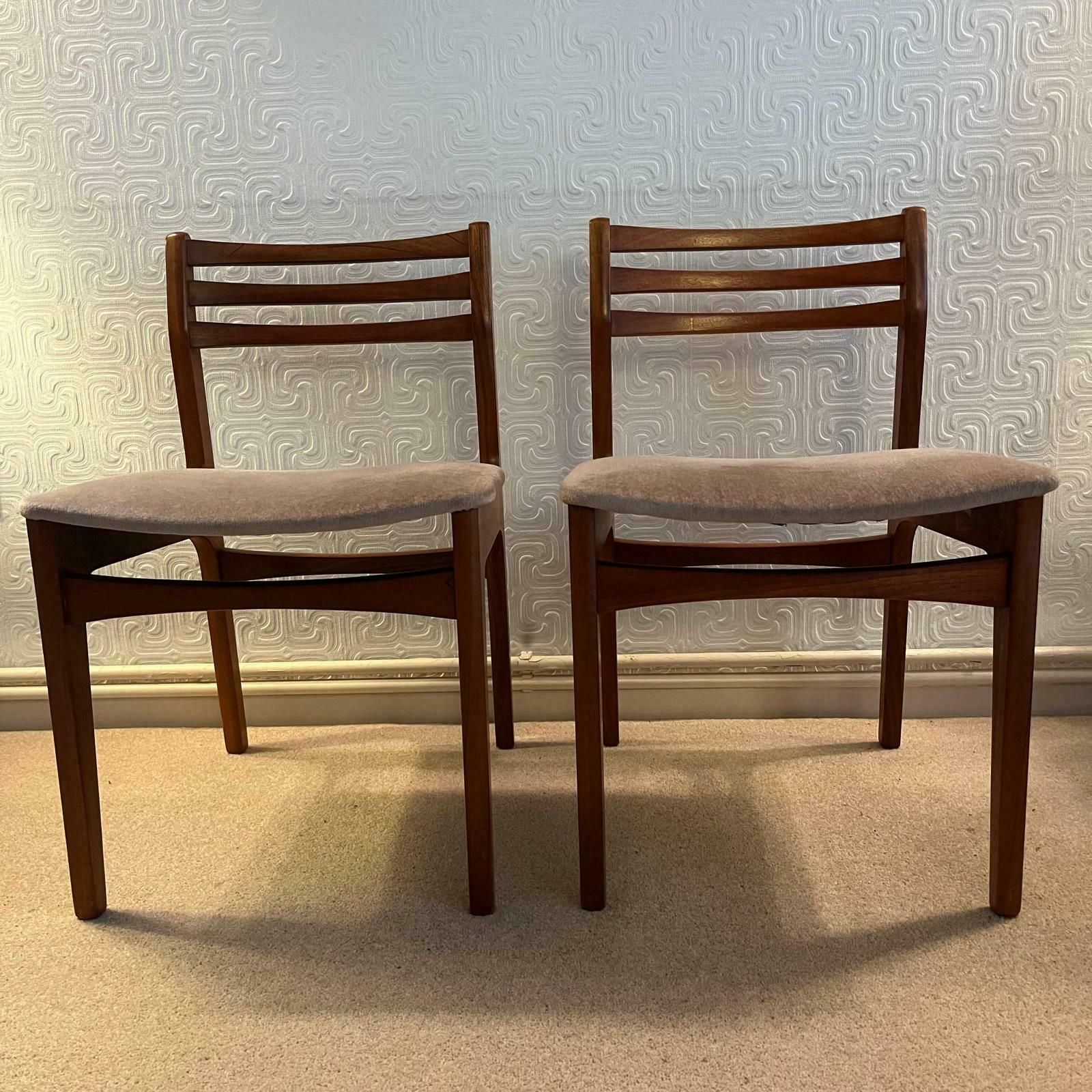 1970s Mid Century Teak Dining Chairs photo Furniture