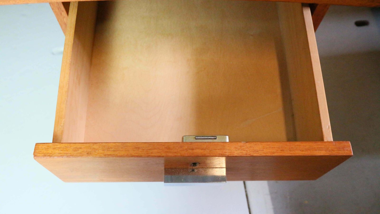 photo vintage Cees Braakman Boomerang Desk With Triangle Legs For Pastoe, Dutch Design, 1950s