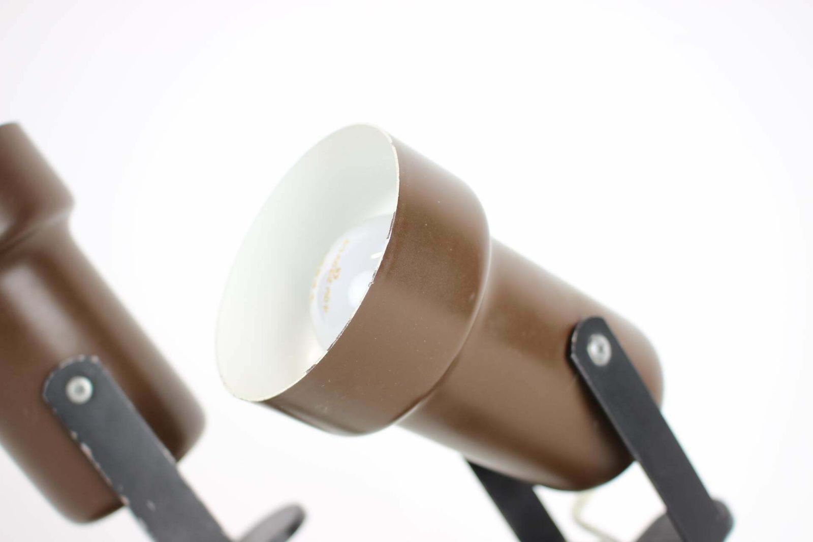 Pair Of Two Attachable Table Lamps With A Clip, 1970's, Czechoslovakia photo 411.0