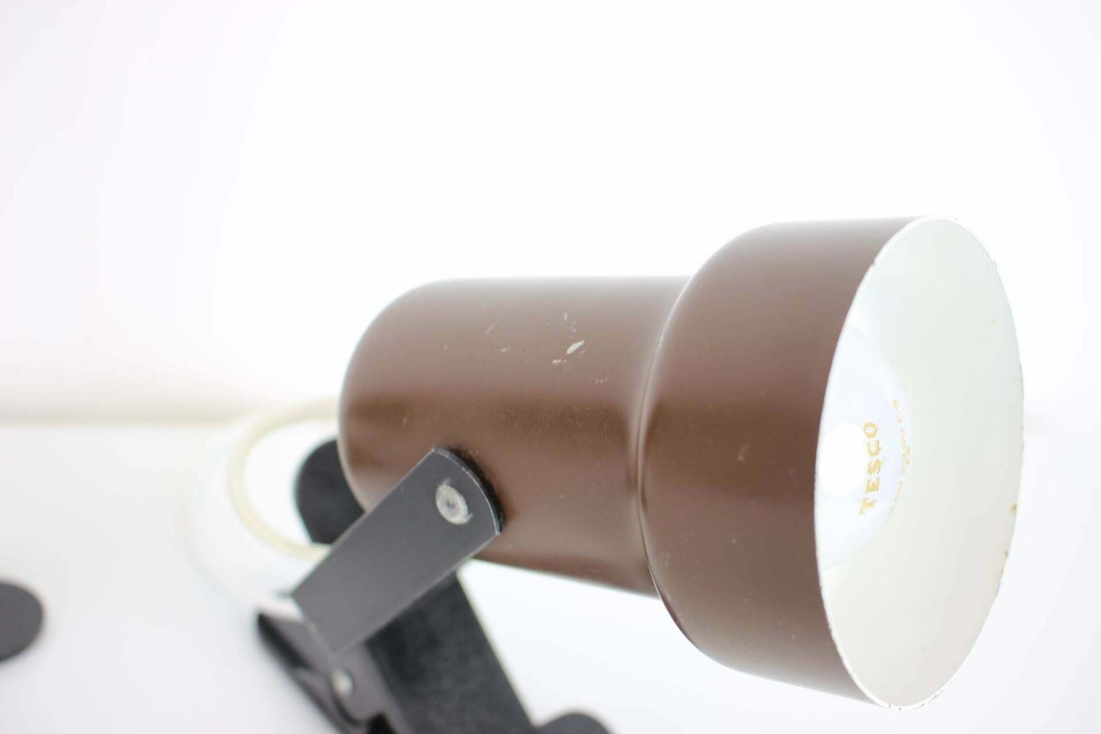 Pair Of Two Attachable Table Lamps With A Clip, 1970's, Czechoslovakia photo vintage