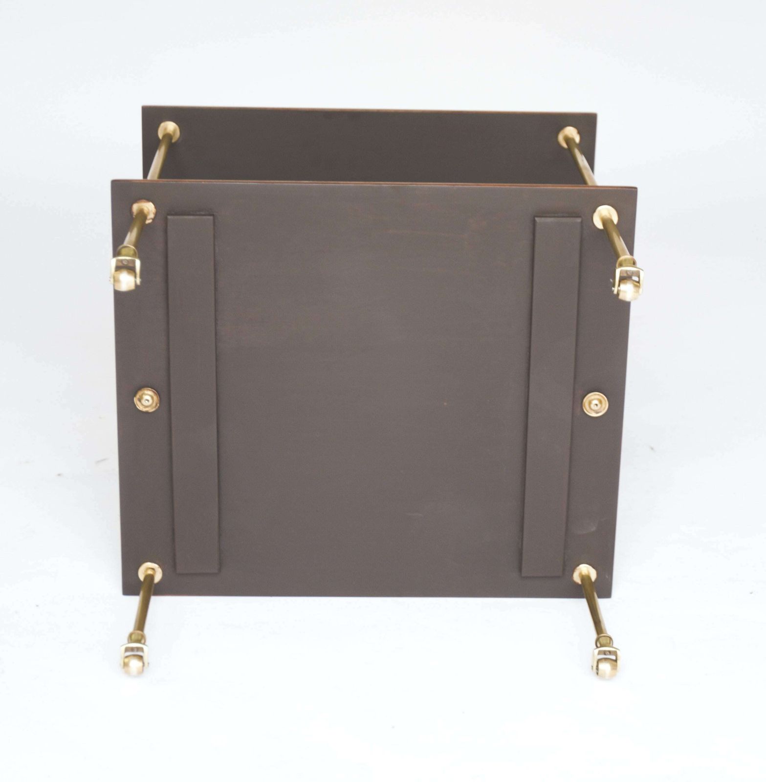 Edwardian Brass & Mahogany Inlaid 3 Tier Etagere photo 675.0