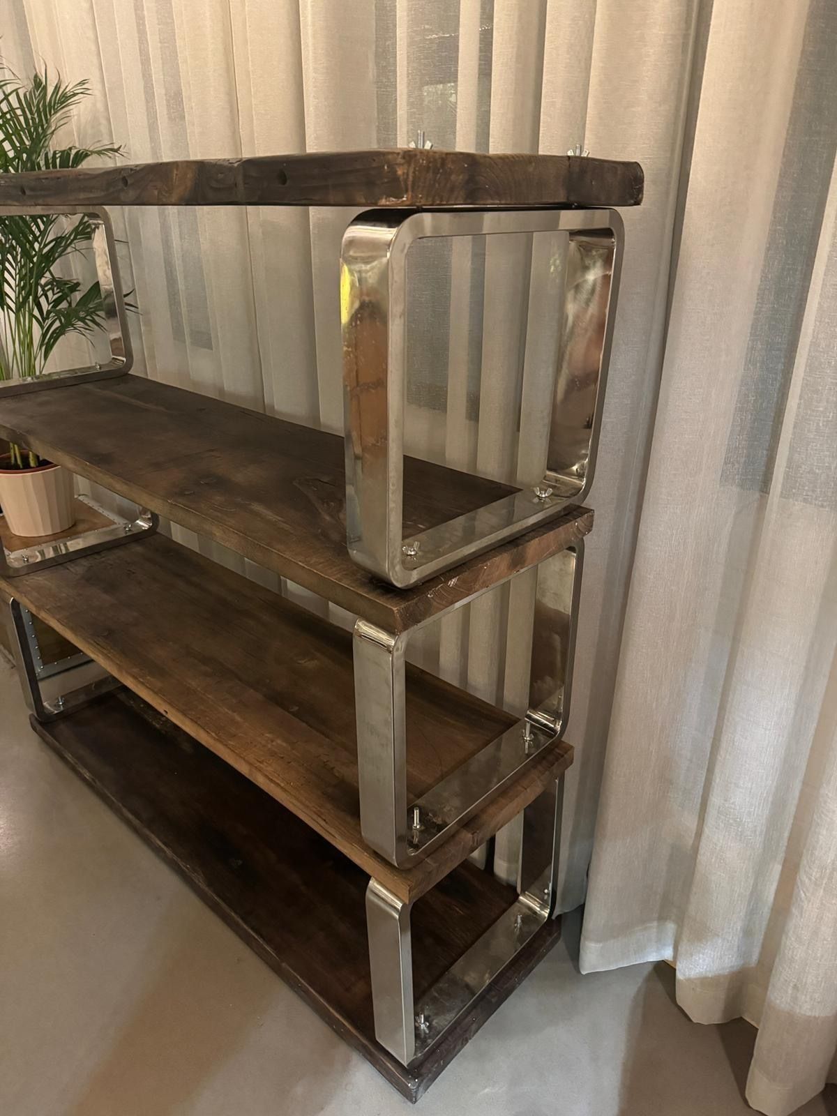 Industrial Shelving Unit, 21st Century photo furniture