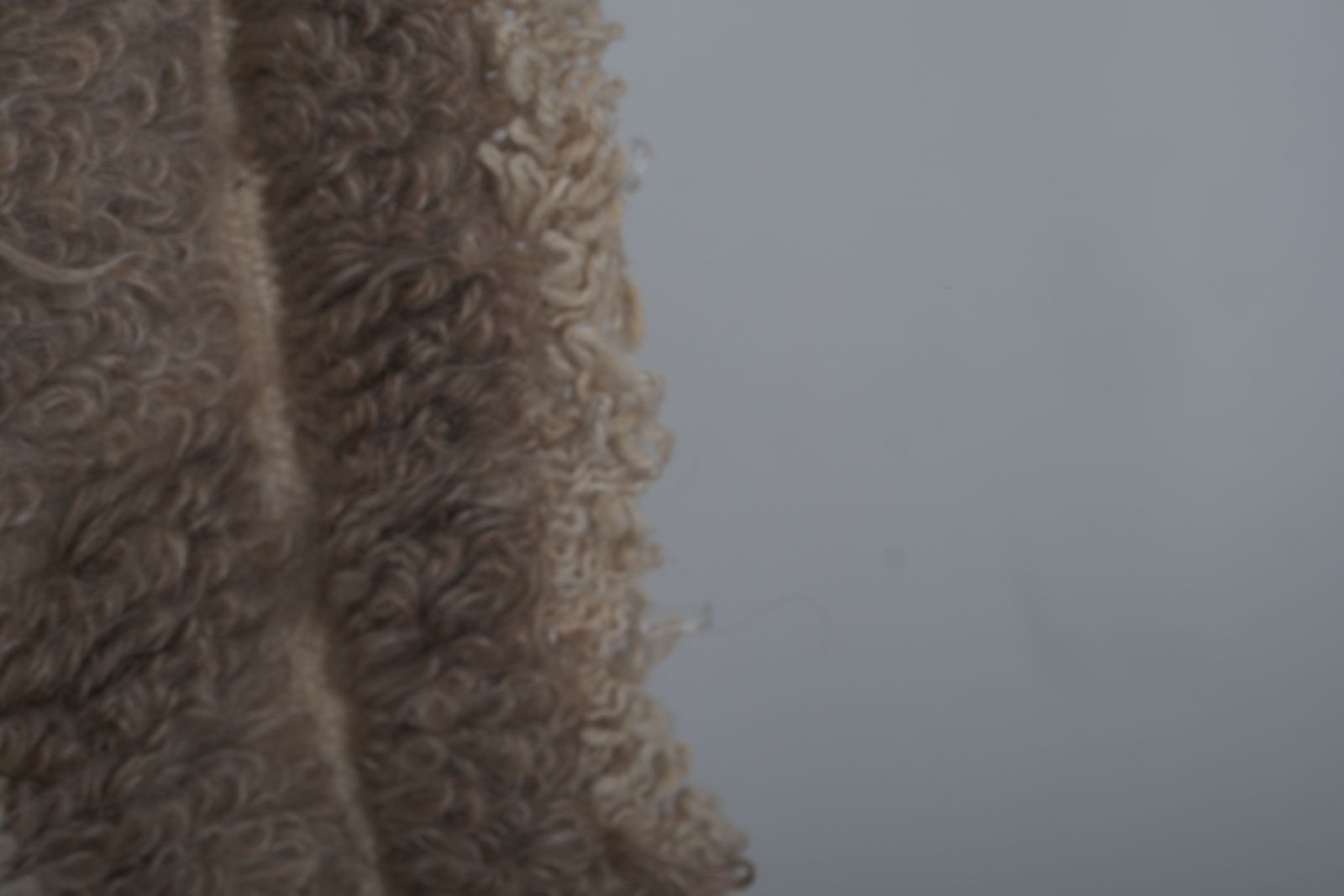 Vintage Angora Wool Turkish Shaggy Rug 3'3'' X 4'5'' photo Textiles