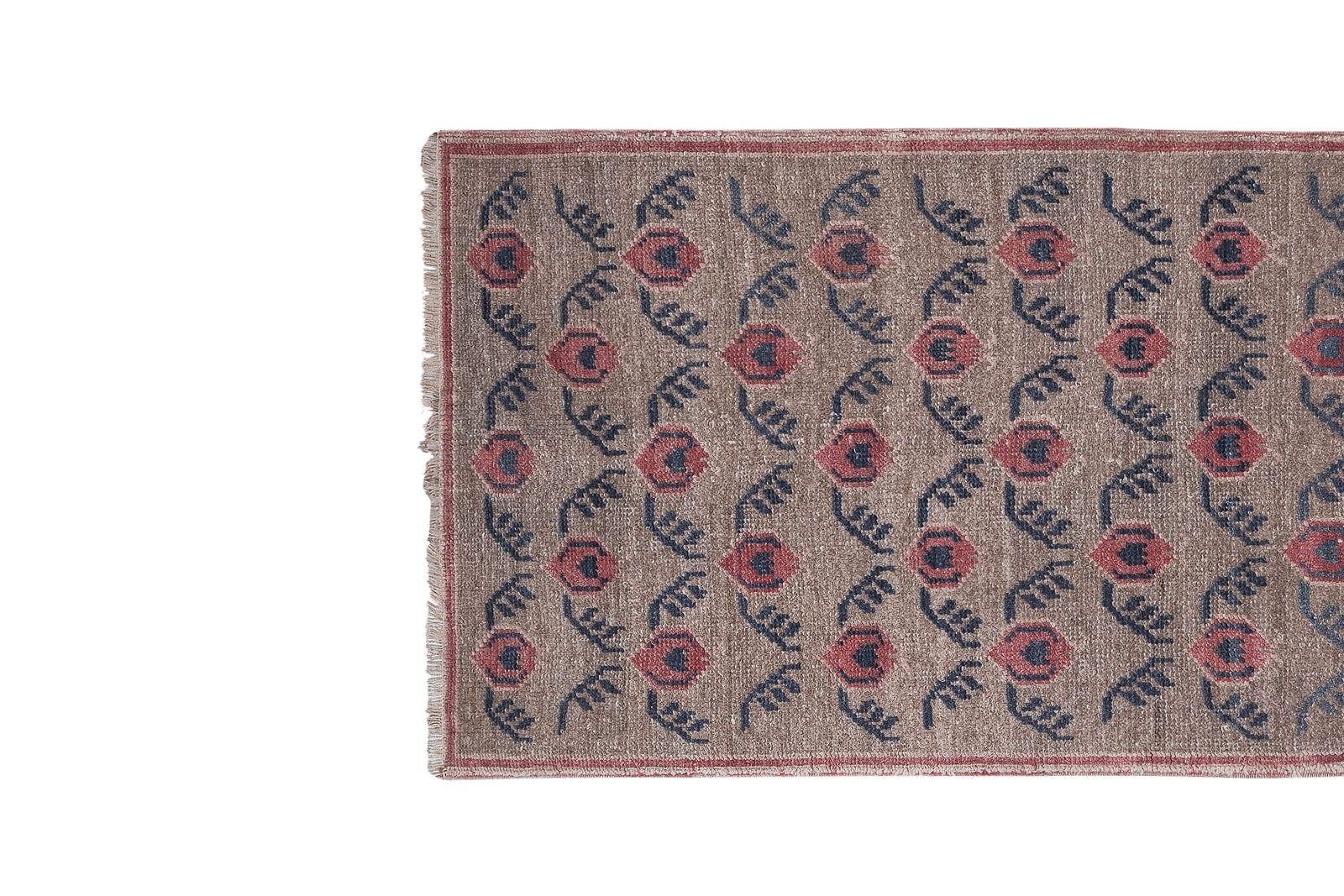 Hand Knotted Turkish Runner Rug 2'7'' X 6' photo for sale
