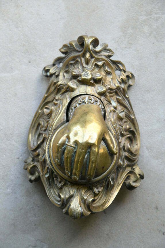 Antique French Brass Billiard Ball Return photo furniture