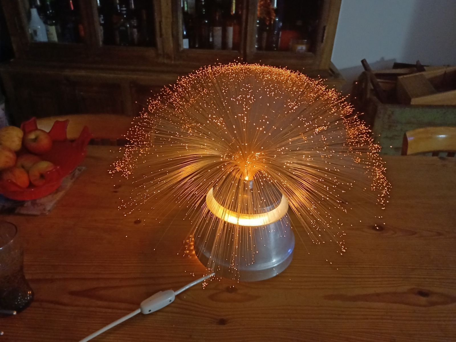photo buy Vintage Yenni Aluminum And Fiber Optic Lamp