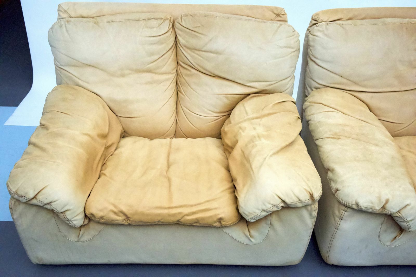photo furniture Vintage Pair Of Leather Armchairs By Ammannati And Vitelli For Brunati, Italy 1970s.