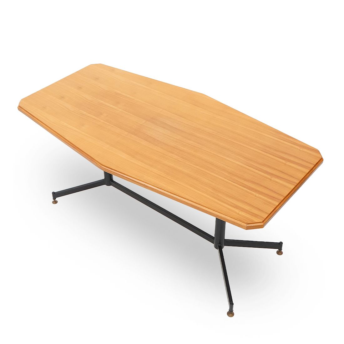 Table With Wooden Top And Metal Structure, 1950s photo Furniture