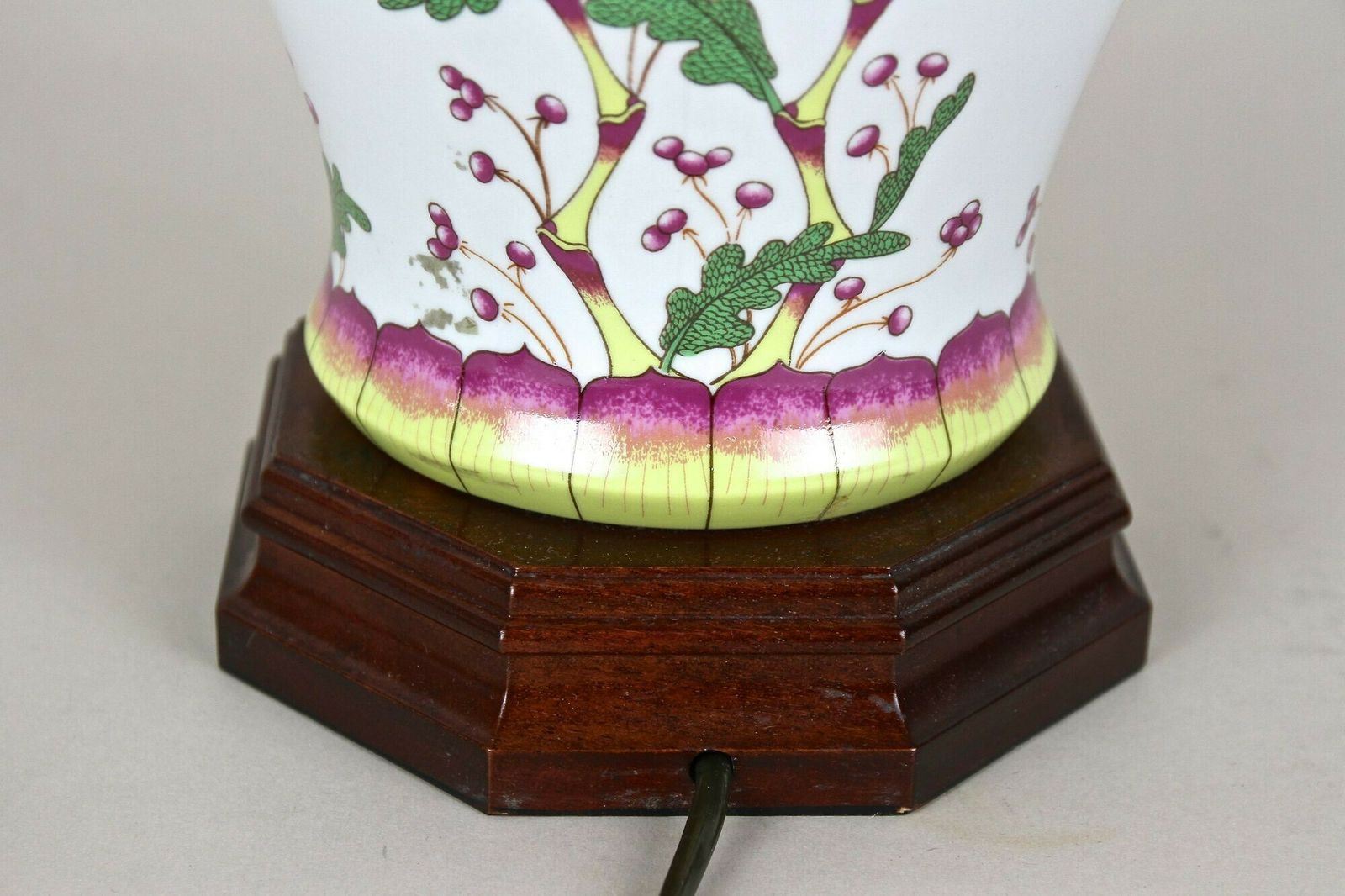 Pair Of 20th Century Ceramic Table Lamps With Lampshades, Italy Ca. 1970s photo buy