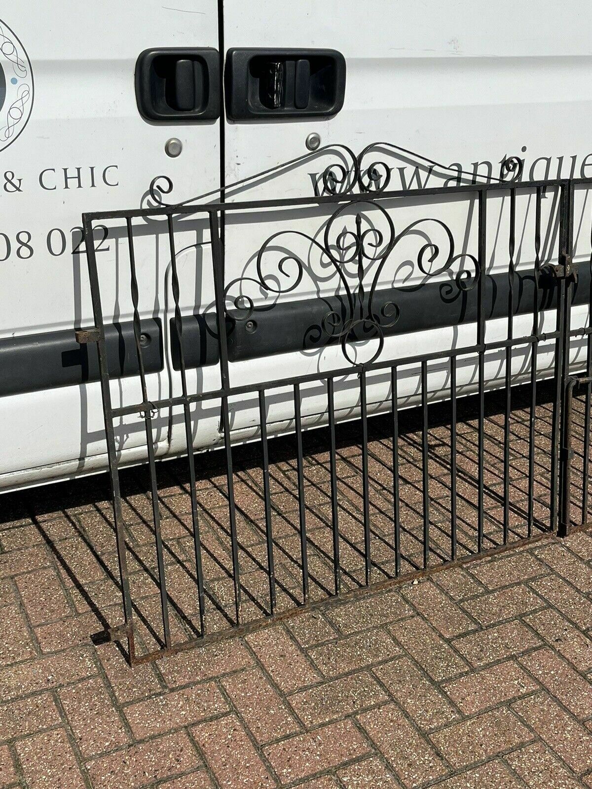 Pair Of Old Cast Iron Driveway Gates photo for sale