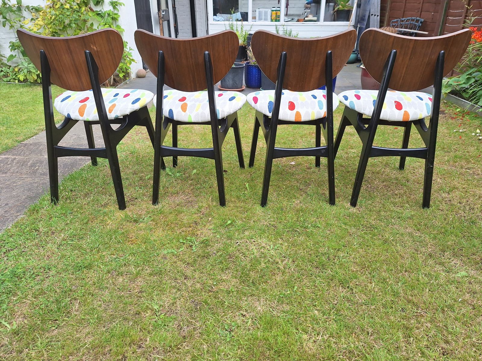 G Plan "Helicopter" Dining Table And 4 Butterfly Back Dining Chairs photo Furniture