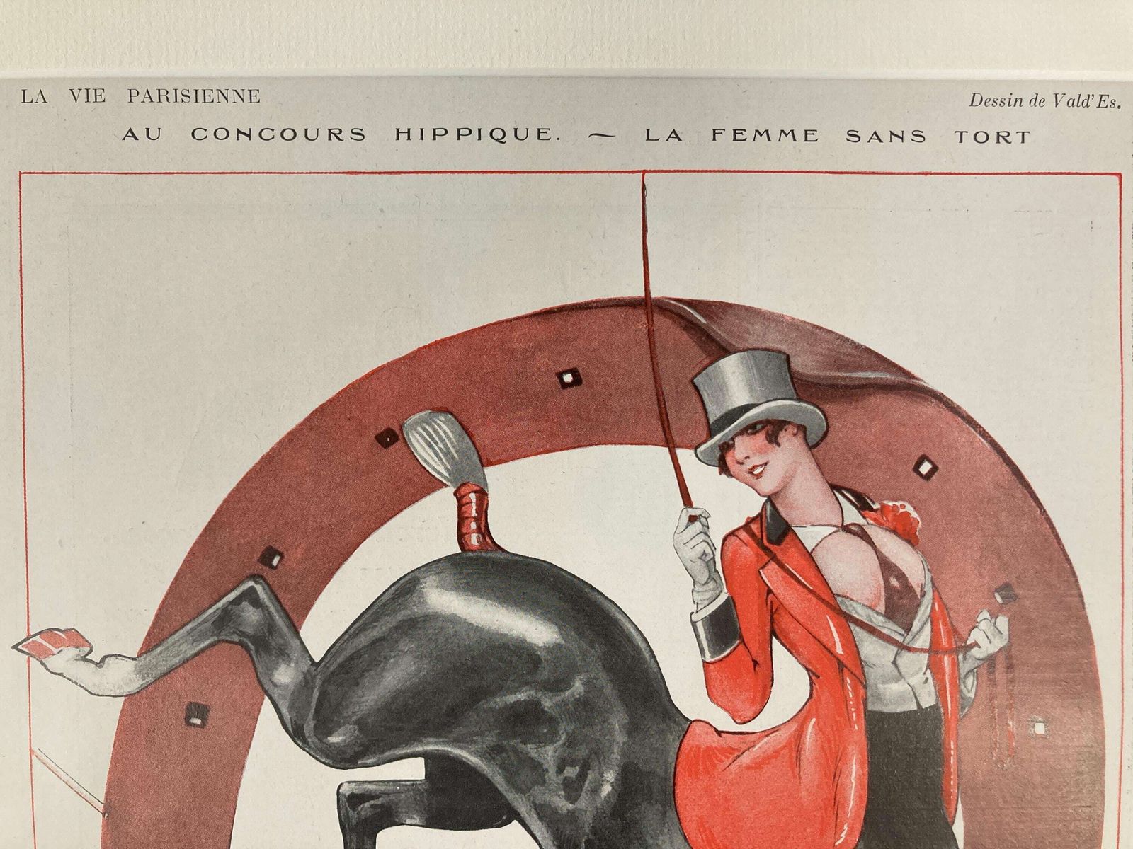 Original Antique 1920s Lithograph From La Vie Parisienne   Vintage French Art Print photo Art
