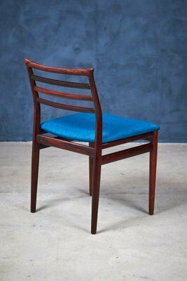 Deense Eetkamerstoelen In Palissanderhout Van Erling Torvits Voor Sorø Stolefabrik, Ca. Jaren 1960, Set Van 6 photo vintage