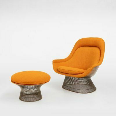 Model 1705 Easy Chair And Ottoman Set By Warren Platner For Knoll, 1966, Set Of 2