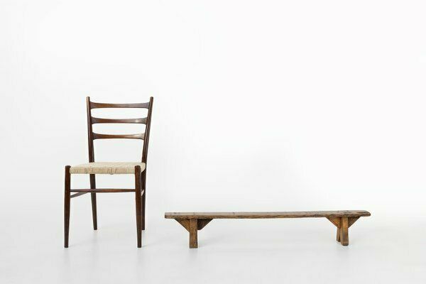 Decorative Wooden Low Bench, France, 1850s photo furniture