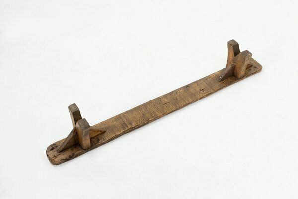photo for sale Decorative Wooden Low Bench, France, 1850s