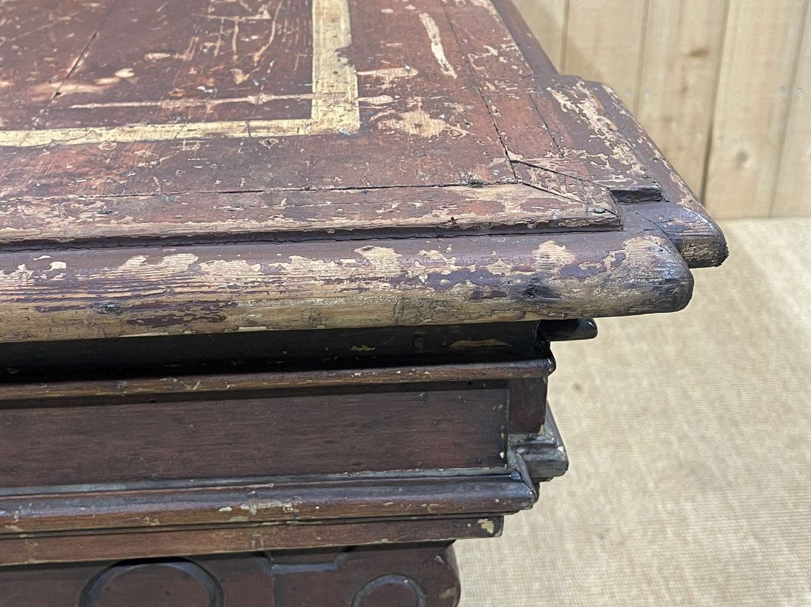 photo furniture Console From The End Of The 19th Century In Painted Wood