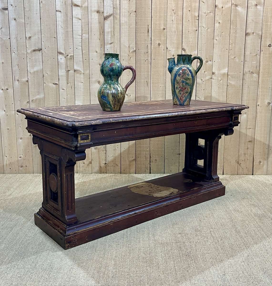 photo for sale Console From The End Of The 19th Century In Painted Wood