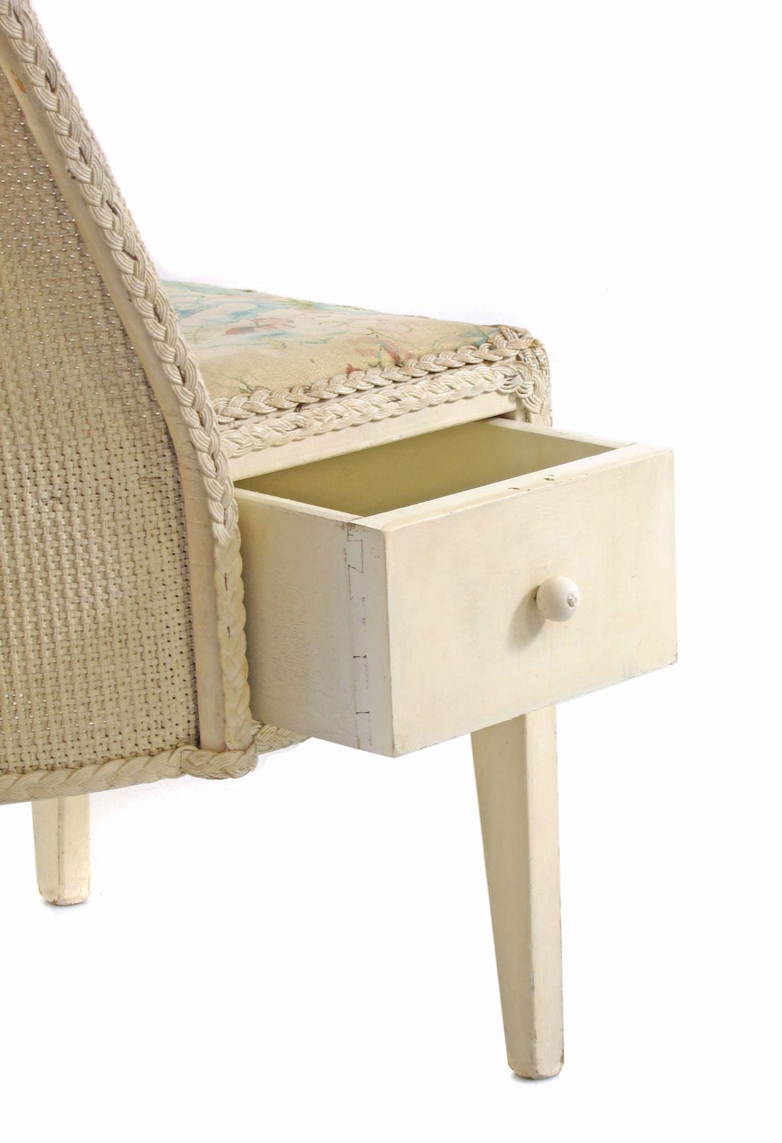 Lloyd Loom Studio Stoel Met Lade photo vinterior