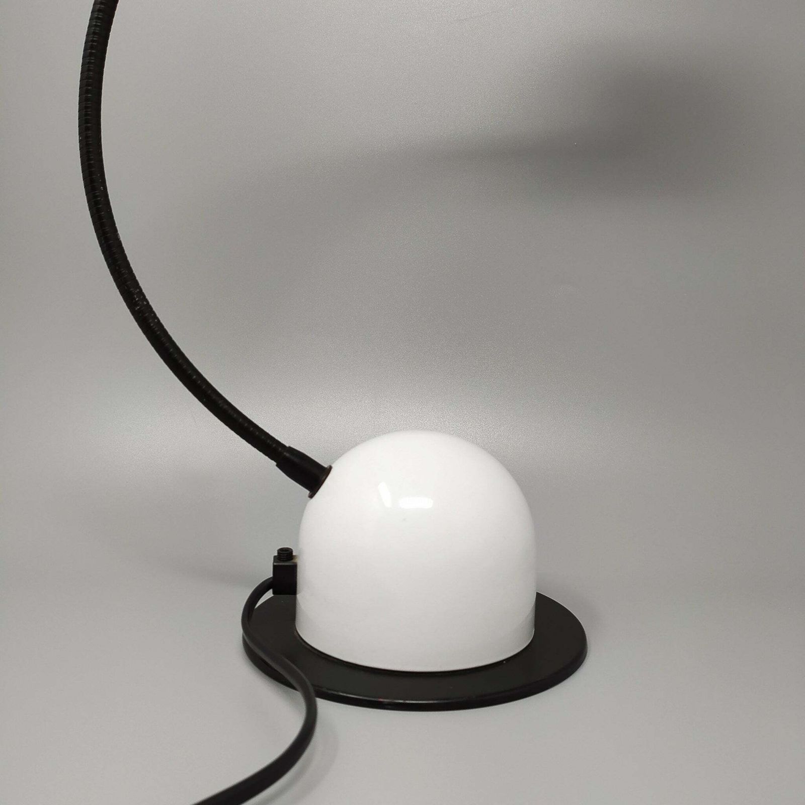 1970s Gorgeous White Table Lamp By Veneta Lumi. Made In Italy photo buy