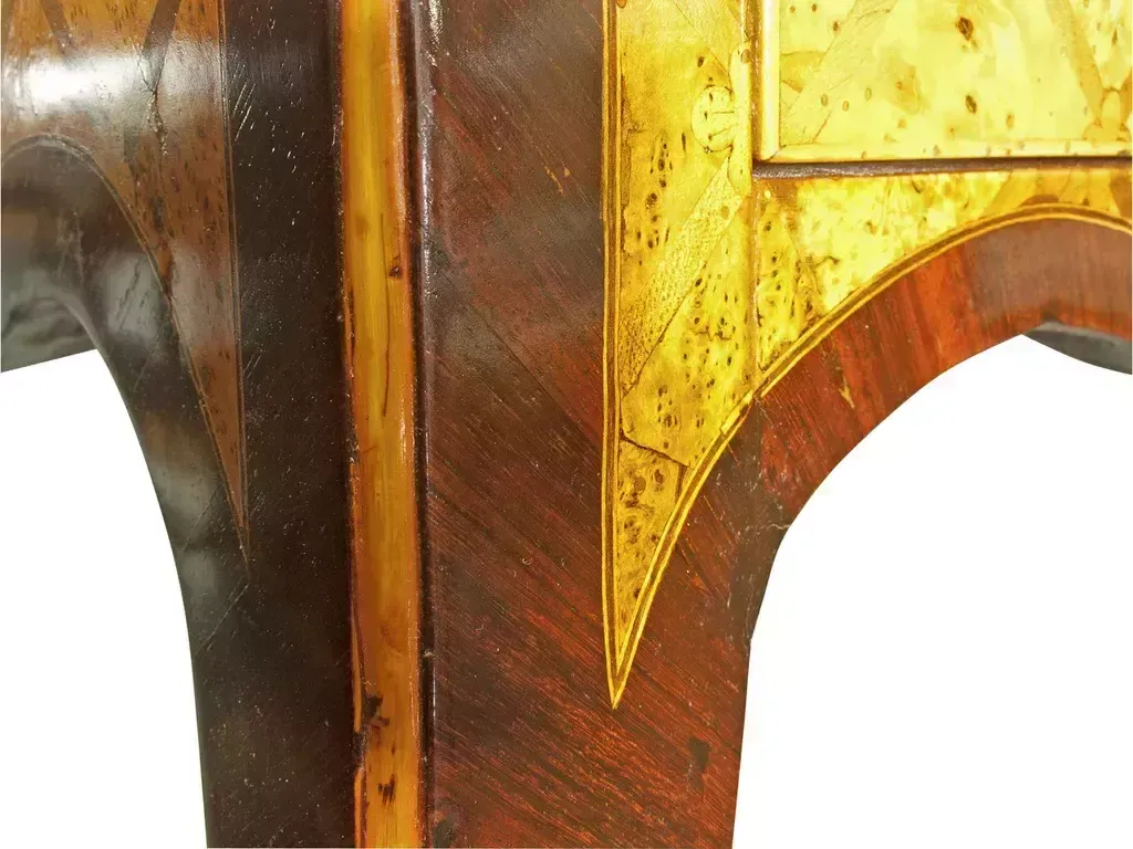 photo for sale Karelian Birch, Amaranth, Marquetry, Guilded Bronz Secretarie
