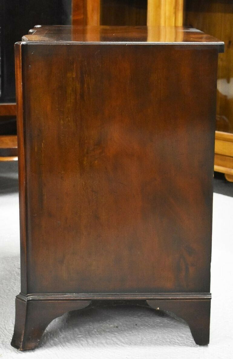 20th Century English Edwardian Flame Mahogany Serpentine Chest photo furniture