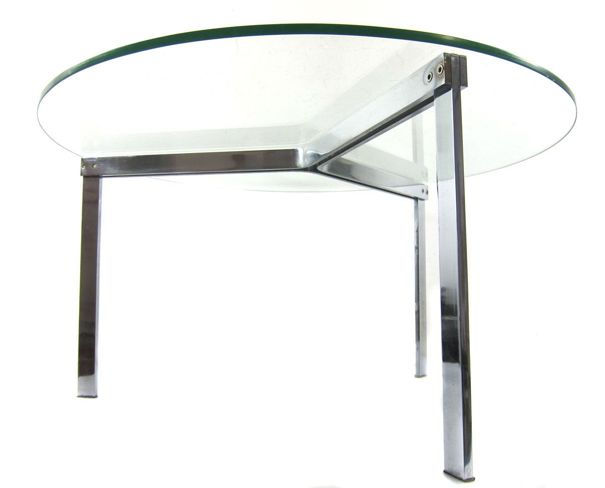 Modernistische Salontafel – Roestvrij Staal & Glas photo furniture