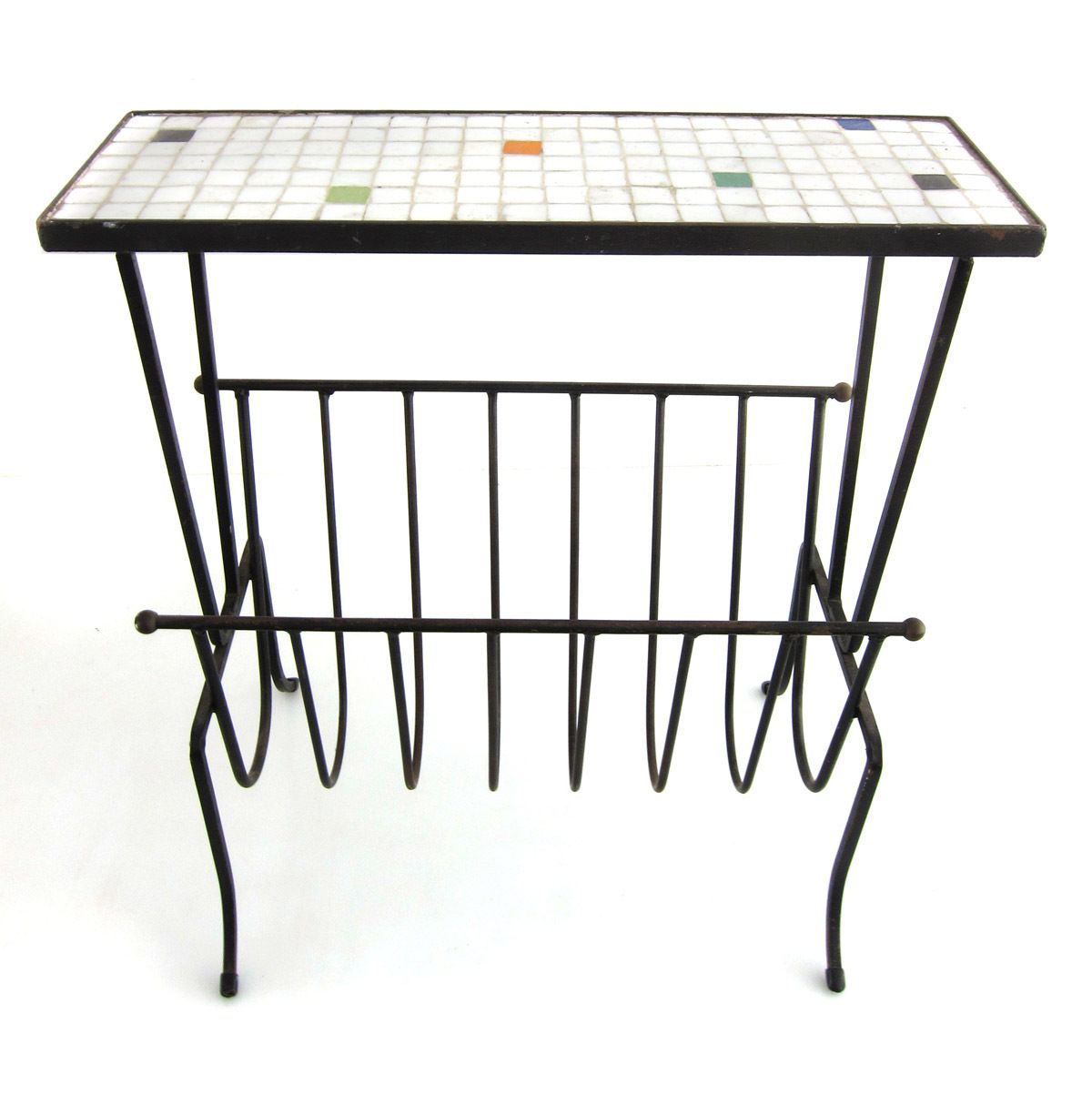 Sixties Mosaic Table Magazine Rack photo 570.0