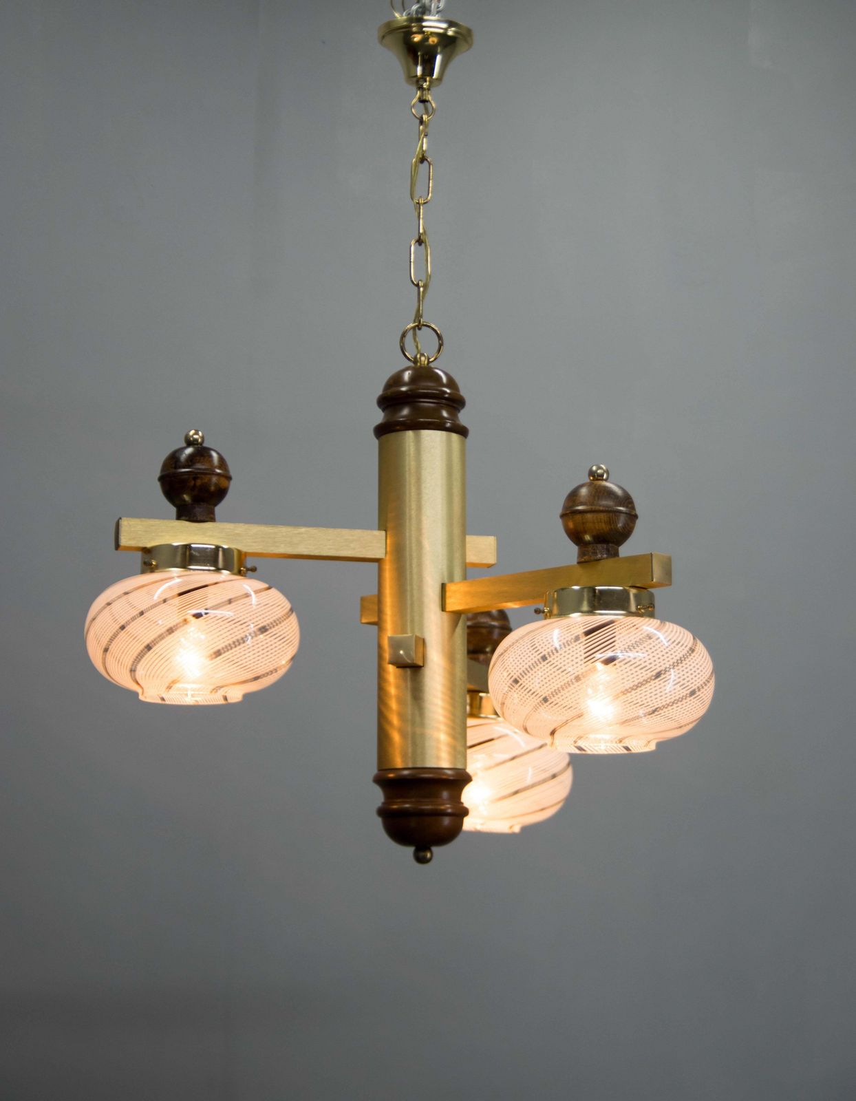 Mid Century Italian Chandelier, Italy, 1970s photo for sale