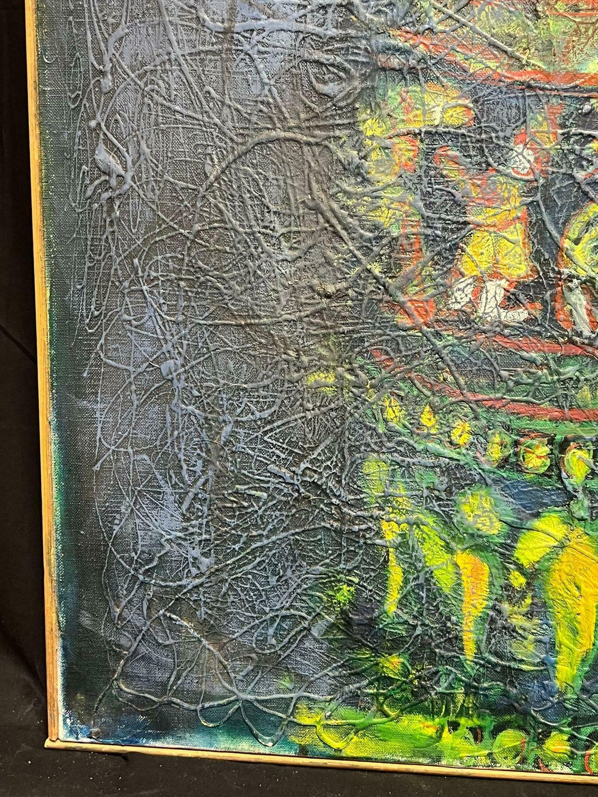 photo vinterior French Schoolhuge Portrait Veiled Female In Dreamlike Fusion Of Spirituality And Nature1970's