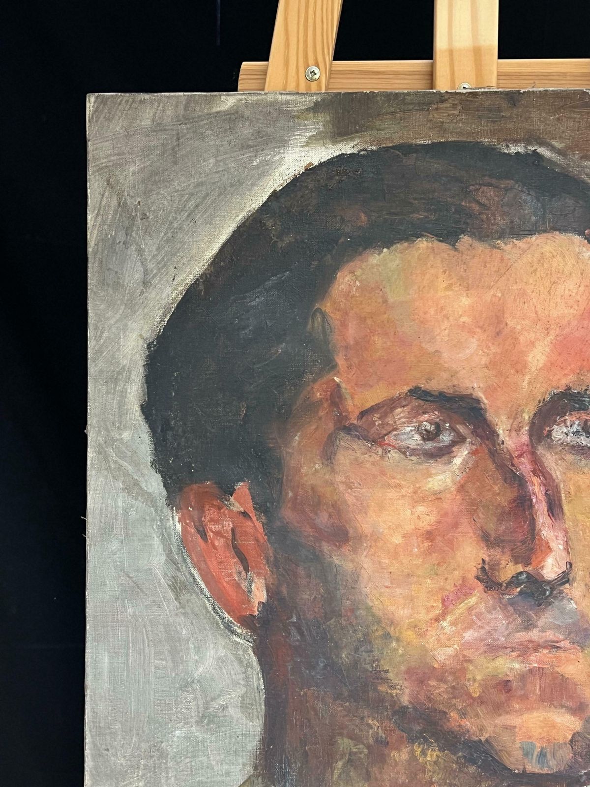 Simone Forgeexpressive Male Portrait Mid 20th Century French Oil Painting Mid 20th Century photo 770.0